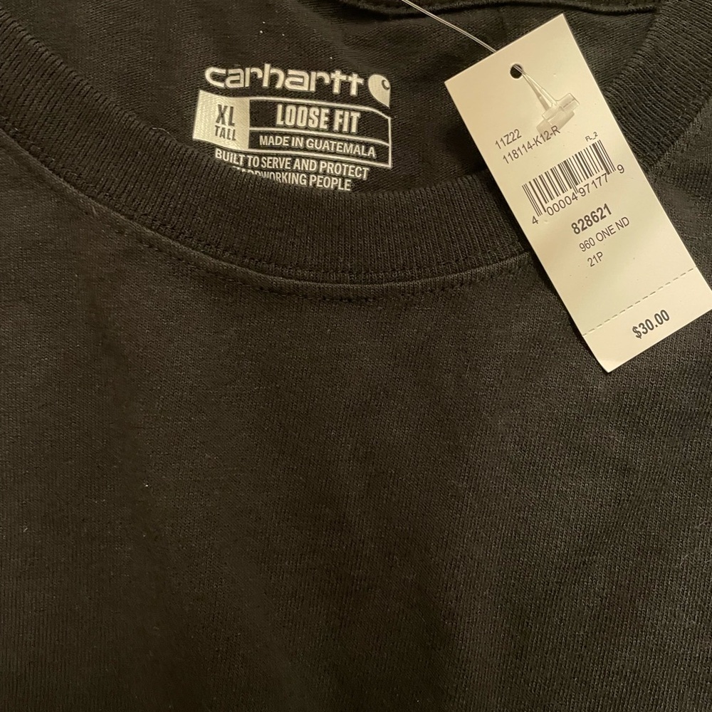 Carhartt Men's Black Long Sleeve Tee
